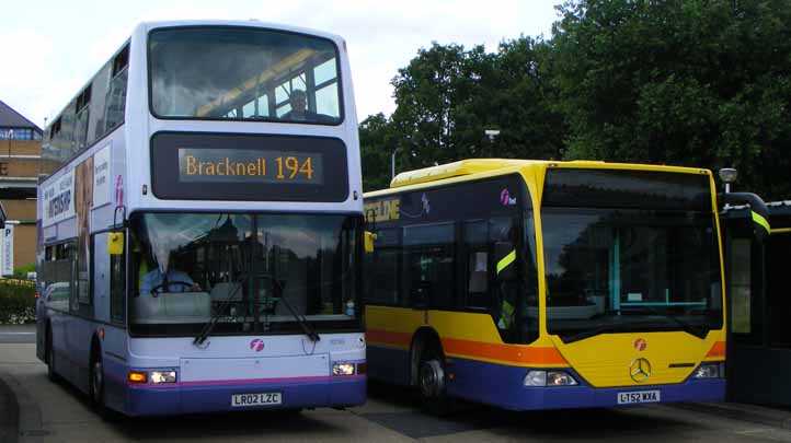 First Berkshire Dennis Trident Plaxton President 33183 & Beeline Citaro 64012